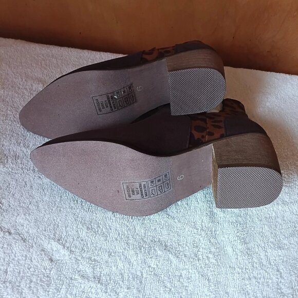 Pierre Dumas Women's Brown Leopard Print Ankle Boots Size 6M NIB - Picture 7 of 7